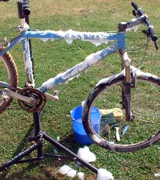Plenty of suds a clean bike make!